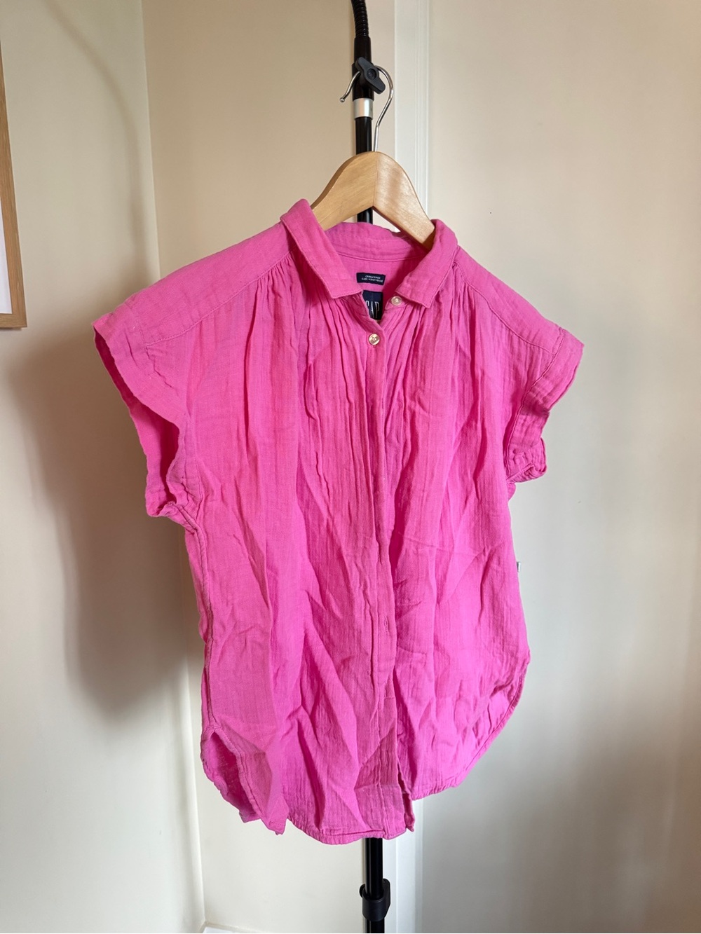 GAP Pink Button-Up & Short SET - Picture 3 of 6